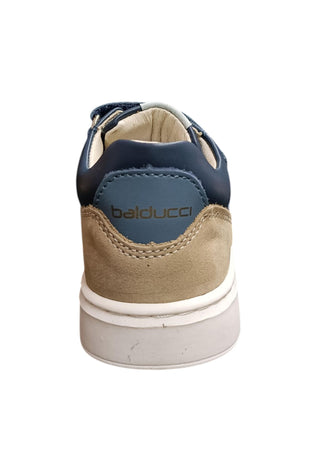 Sneakers primi passi bambino Balducci Cita blu bianco pelle - Freschezza sportiva con chiusura velcro