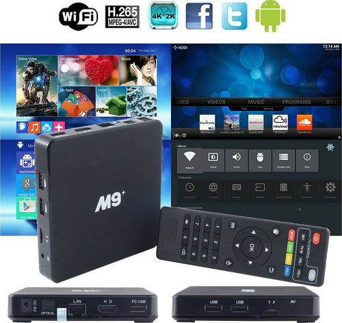 M9 ANDROID 5.1 TV BOX 3D 4K*2K 1080P QUADCORE 8GB 1GBM9 Android 5.1 TV 4K M9+ Elettronica/Home Cinema TV e video/Dispositivi per lo Streaming/Client Streaming Trade Shop italia - Napoli, Commerciovirtuoso.it