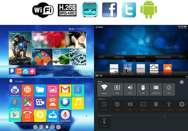 M9 ANDROID 5.1 TV BOX 3D 4K*2K 1080P QUADCORE 8GB 1GBM9 Android 5.1 TV 4K M9+ Elettronica/Home Cinema TV e video/Dispositivi per lo Streaming/Client Streaming Trade Shop italia - Napoli, Commerciovirtuoso.it