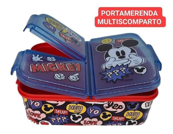 PORTA MERENDA MULTISCOMPATO PERSONAGGI DISNEY A SCELTA