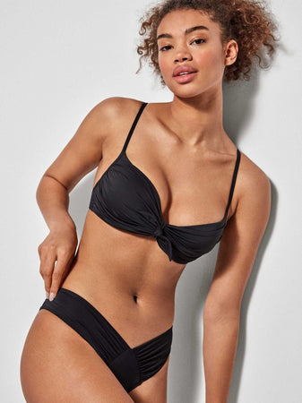 Slip con top bikini Gisela Negro