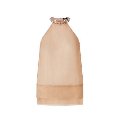 Pinko canotte e top donna pinko - mignattino top organza - rosa da donna