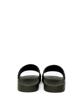 Bottega Veneta Sliders Carpet in Gomma Nera da uomo