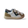 Sneakers bambino 2B12 Baby-Mini Play bianche beige verdone velcro