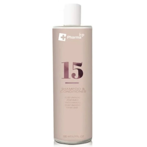 shampoo e balsamo profumato iap pharma n.15 500ml trattamento 2 in 1 per la detersione quotidiana di tutti i tipi di capelli arricchito con oli vegetali e vitamine