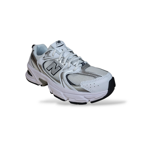 Sneakers bambino New Balance 530 bianche grigio blue laccio