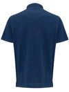 Corneliani Polo manica corta blu navy da uomo