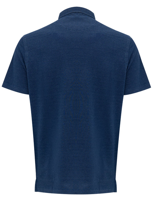 Corneliani Polo manica corta blu navy da uomo