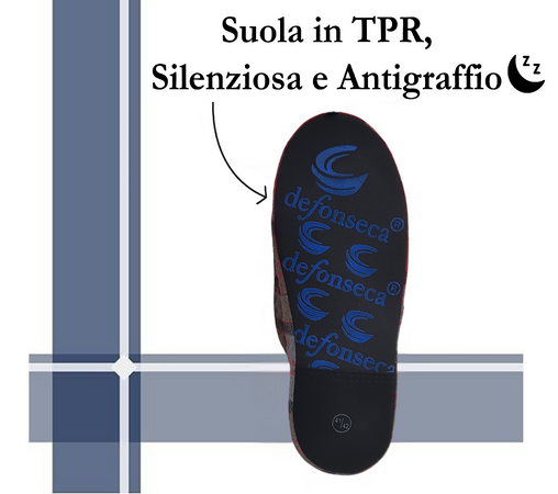 DeFonseca Ciabatte Uomo alla Milanese, Pantofole Invernali Chiuse da Casa, Lavabile e per Ospiti