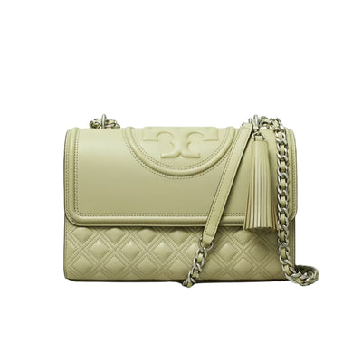 TORY BURCH borse a spalla donna tory burch - fleming conevrtible shoulder bag - verde da donna