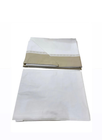 Completo Lenzuola Matrimoniale Alexander Tuscany Home Pizzetto Fiore – 100% Cotone