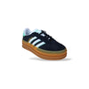 Scarpe sneakers Bambine e ragazze adidas GAZZELLE bold j IH6456 nero-celeste-beige laccio
