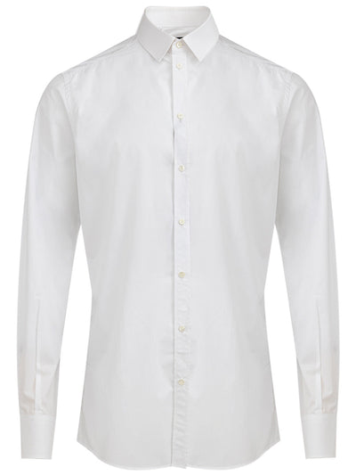 Dolce & Gabbana Camicia classica in cotone bianca da uomo
