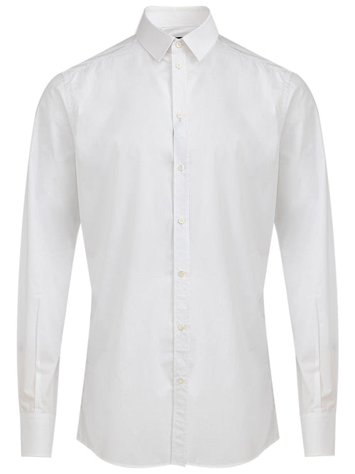 Dolce & Gabbana Camicia classica in cotone bianca da uomo
