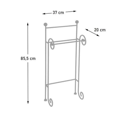 Porta Asciugamani Ceart Riccio Metallo