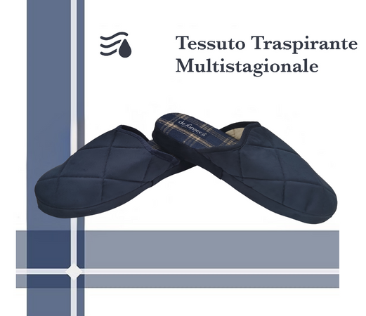 DeFonseca Ciabatte Uomo alla Milanese, Pantofole Invernali Chiuse da Casa, Lavabile e per Ospiti