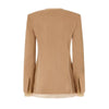 Pinko giacche donna pinko - gallina giacca lino stretch - marrone da donna