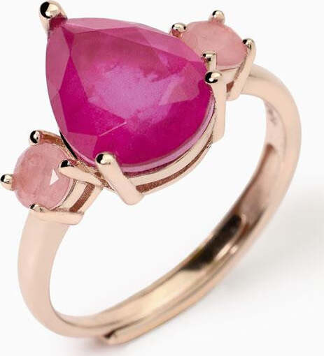 Mabina---Anello-con-fusion-stone-rosa-SANTORINI