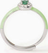 MABINA---Anello-in-argento-con-smalto-verde-e-smeraldo-sintetico-MILANESIENNE