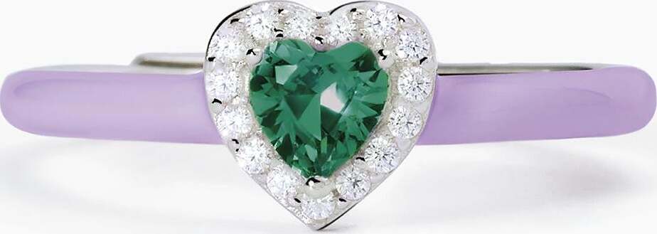 Mabina---Anello-in-argento-con-smalto-viola-e-smeraldo-sintetico
