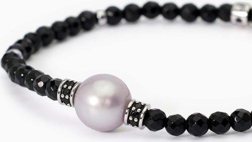 MABINA----Bracciale-con-agata-nera-e-perla-grigia-SUNSET