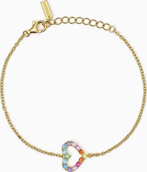 Mabina---Bracciale-donna-in-argento-placcato-oro-con-cuore
