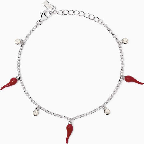 Mabina----Bracciale-in-argento-con-ciondoli-cornetto-OVER-THE-LUCK