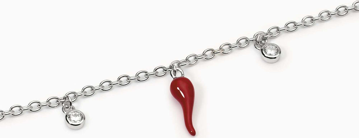 Mabina----Bracciale-in-argento-con-ciondoli-cornetto-OVER-THE-LUCK