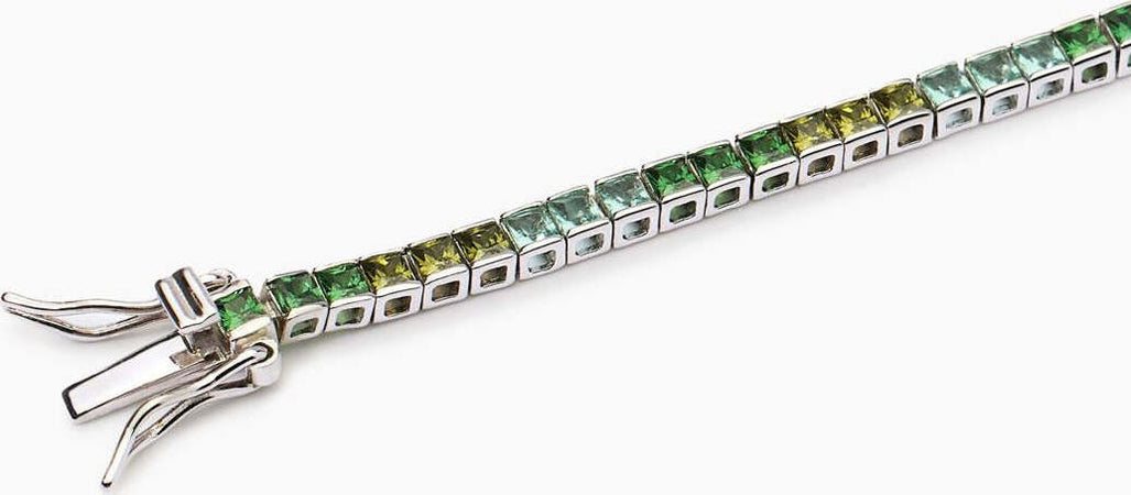 Mabina----Bracciale-tennis-con-zirconi-multicolor-verdi-TENNIS-CLUB