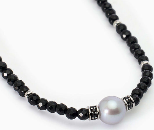 MABINA---Collana-in-argento-con-agata-nera-e-perla-grigia-SUNSET