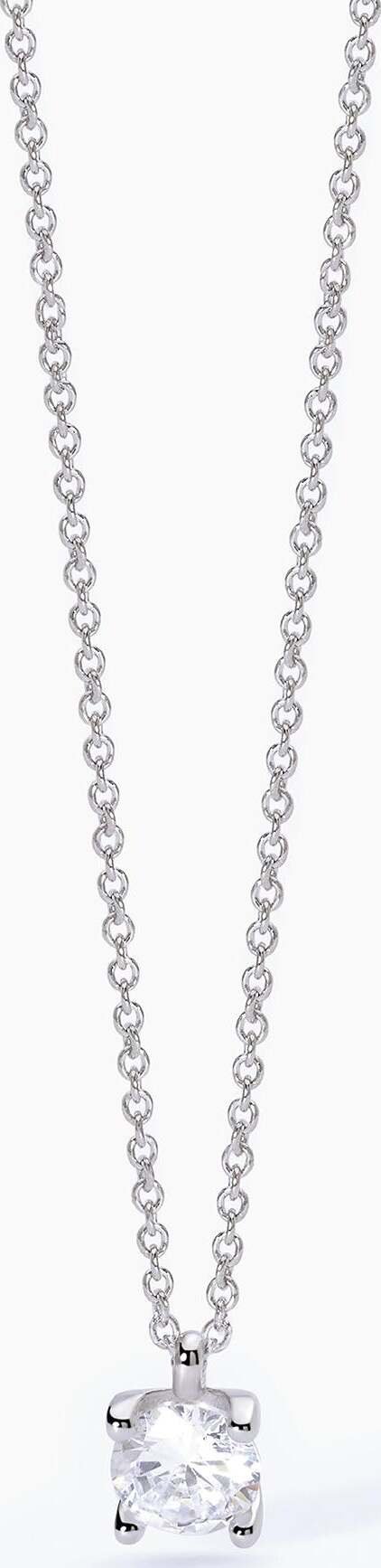 Mabina----Girocollo-in-argento-con-catena-forzatina-e-punto-luce-SHINY
