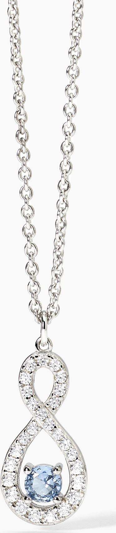Mabina----Girocollo-in-argento-con-infinito-e-acquamarina-sintetica-ENDLESS