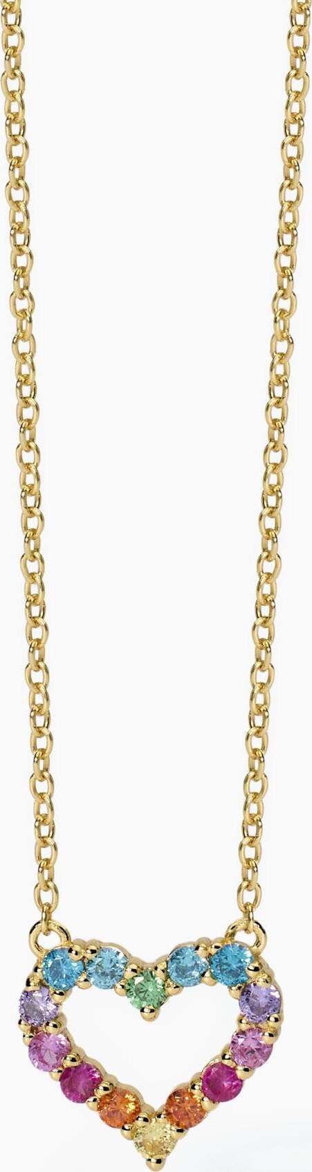 Mabina---Girocollo-in-argento-placcato-oro-con-cuore