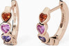 MABINA----Orecchini-con-cuori-multicolor-PENSIERO-STUPENDO