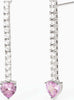 MABINA---Orecchini-con-zirconi-bianchi-e-rosa-TENNIS-CLUB