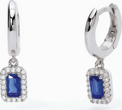 Mabina---Orecchini-in-argento-a-cerchio-con-zaffiri-sintetici-COOL-OR-RÉTRO?