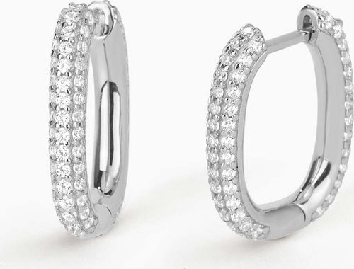 Mabina---Orecchini-ovali-in-argento-con-pavè