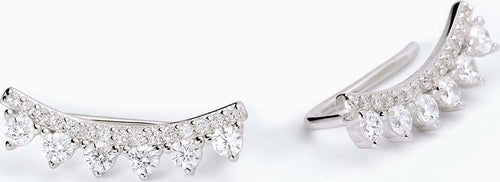 Mabina---Orecchini-rampicanti-in-argento-con-zirconi-bianchi