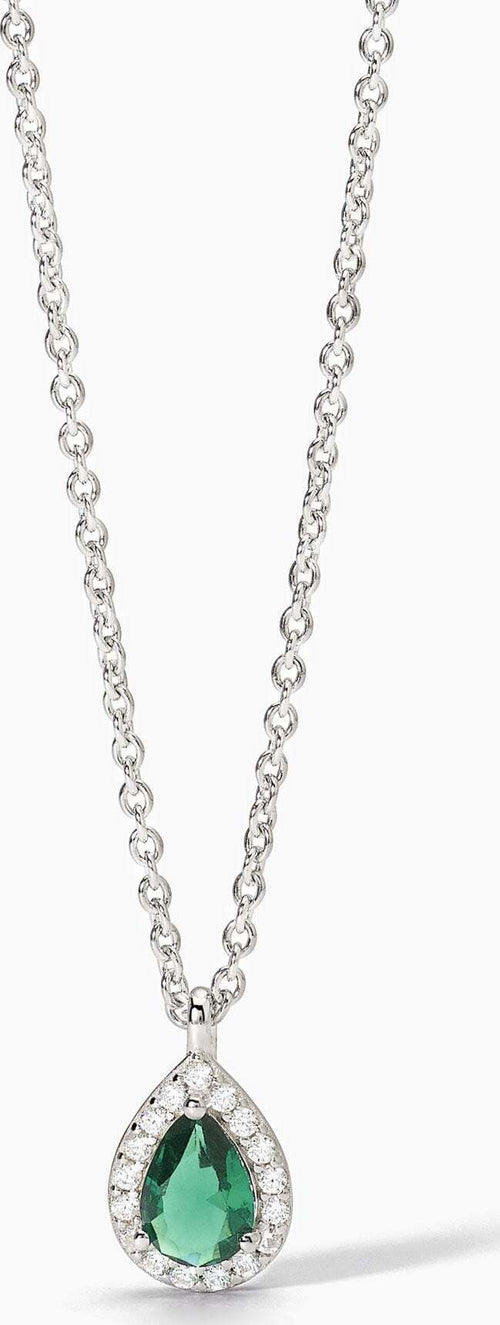 Mabina-Girocollo-in-argento-con-smeraldo-sintetico-e-zirconi-COOL-OR-RÉTRO?