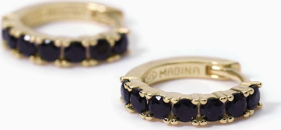 Mabina-Orecchini-dorati-a-cerchio-con-zirconiSOIRÉE