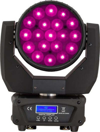 Mac-Aura-A-Led-Beam-Wash-Zoom-Reflex-Testa-Mobile-19x15-Osram-Ostar-Pixel-Luci