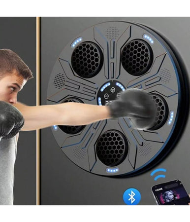 Macchina Da Boxe Musicale Parete Bluetooth Luce Led Altoparlante Allenamento Casa