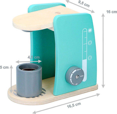Macchina-del-Caffe'-Giocattolo-con-Tazza-per-Bambini-Legno-Naturale-Idea-Regalo