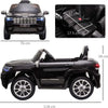 Macchina-Elettrica-Jeep-per-Bambini-12V,-Guida-Manuale-e-con-Telecomando-Velocità-0-3km/h,-114x76x58cm,-Nero-KH4370-190KH4