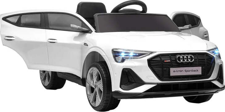Macchina-Elettrica-per-Bambini-12V-con-Telecomando,-Velocità-3-8km/h,-Luci-e-Musica,-Età-3-5-Anni,-Bianco-YH9370-172V90WTYH9
