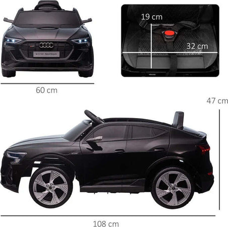 Macchina-Elettrica-per-Bambini-12V-con-Telecomando,-Velocità-3-8km/h,-Luci-e-Musica,-Età-3-5-Anni,-Nero-WS5370-172V90BKWS5