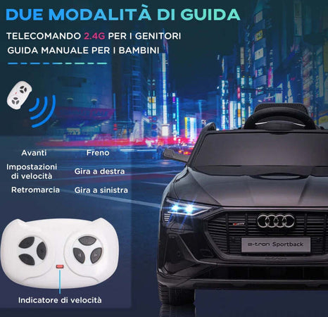 Macchina-Elettrica-per-Bambini-12V-con-Telecomando,-Velocità-3-8km/h,-Luci-e-Musica,-Età-3-5-Anni,-Nero-WS5370-172V90BKWS5