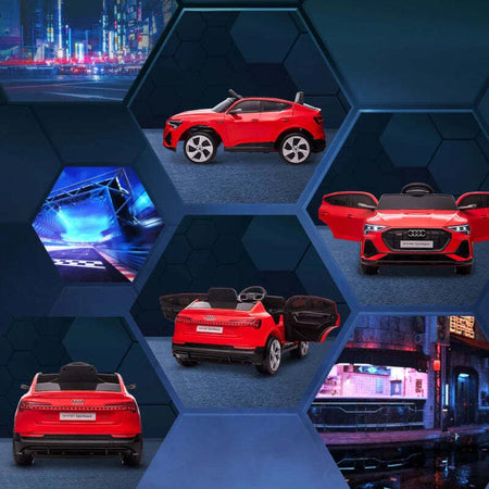 Macchina-Elettrica-per-Bambini-12V-con-Telecomando,-Velocità-3-8km/h,-Luci-e-Musica,-Età-3-5-Anni,-Rosso-FK7370-172V90RDFK7