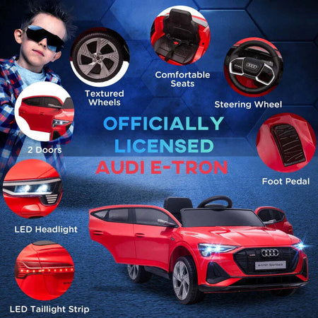 Macchina-Elettrica-per-Bambini-12V-con-Telecomando,-Velocità-3-8km/h,-Luci-e-Musica,-Età-3-5-Anni,-Rosso-FK7370-172V90RDFK7