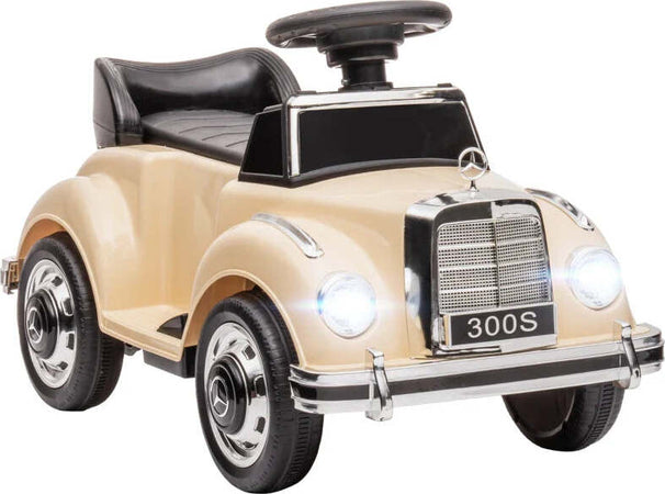 Macchina-Elettrica-per-Bambini-18-48-Mesi-Licenza-Mercedes-Benz-con-Musica,-Beige-QW8370-292V90BGQW8